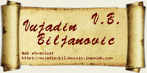 Vujadin Biljanović vizit kartica